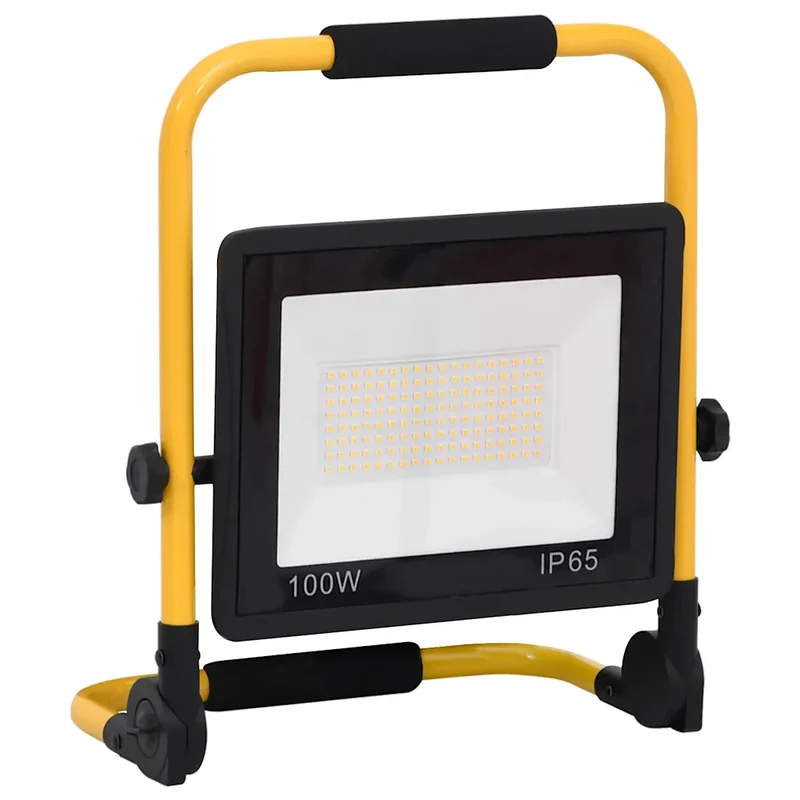 Projecteur à LED pliable 31 x 16 x 35 cm éclairage puissant 7000 lm design ergonomique en aluminium noir 02_0046101