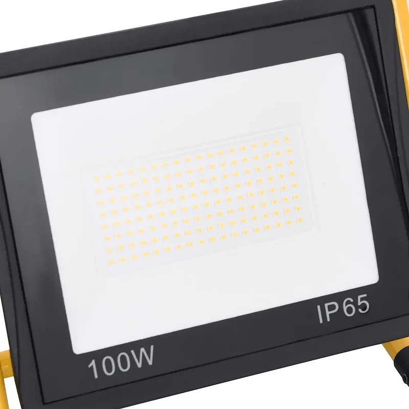 Projecteur à LED pliable 31 x 16 x 35 cm éclairage puissant 7000 lm design ergonomique en aluminium noir 02_0046101