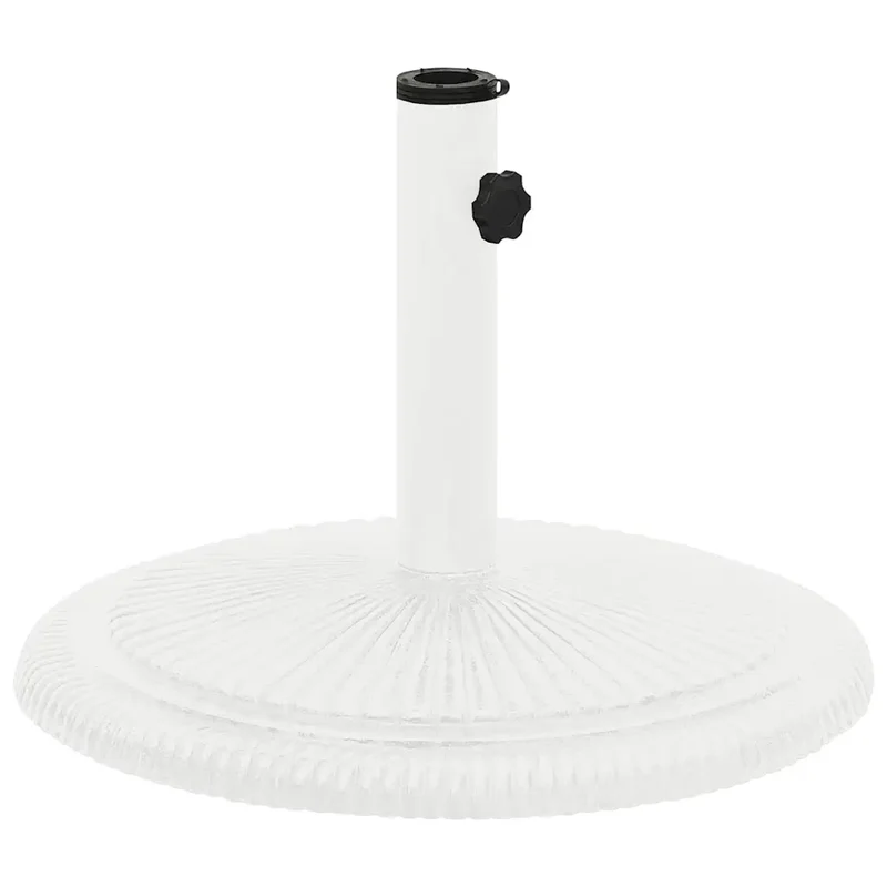 Socle de parasol design floral stable extérieur 45 x 45 x 30 cm en fonte blanc 02_0046552