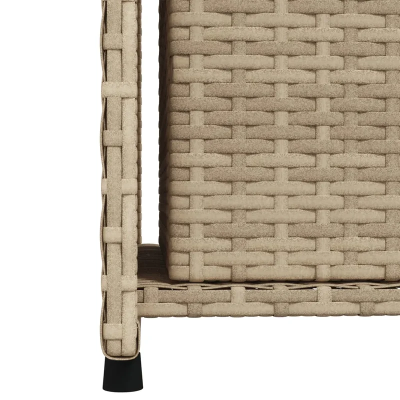 Armoire de rangement de jardin 50 x 55 x 115 cm espace de rangement robuste design moderne en résine tressée beige 02_0047423