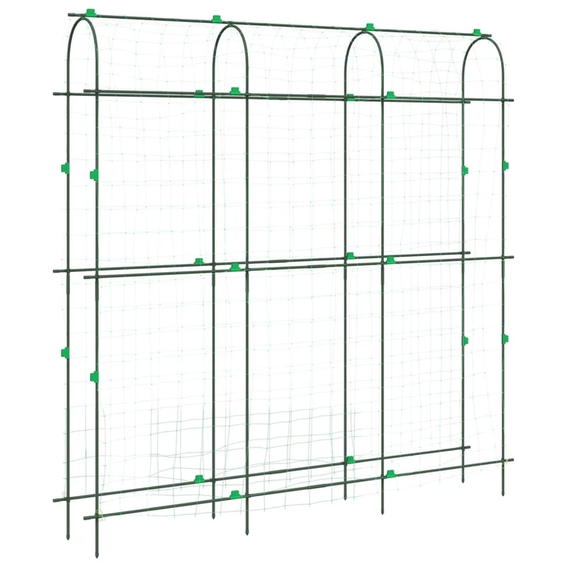 Lot de 2 treillis de jardin en U ajustable 181 x 31 x 182,5 cm stable design vert 02_0055606