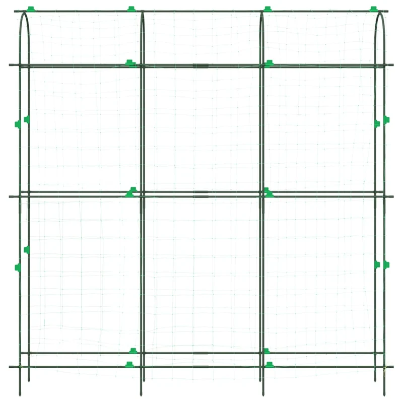 Lot de 2 treillis de jardin en U ajustable 181 x 31 x 182,5 cm stable design vert 02_0055606