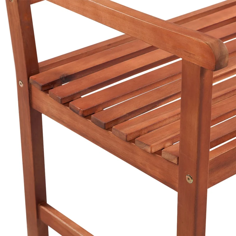 Banc de jardin meuble de patio d'extérieur terrasse avec coussin 120 cm bois d'acacia massif 02_0011395