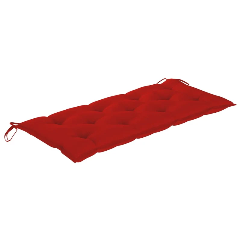 Banc de jardin meuble de patio d'extérieur terrasse avec coussin 120 cm bois d'acacia massif 02_0011395