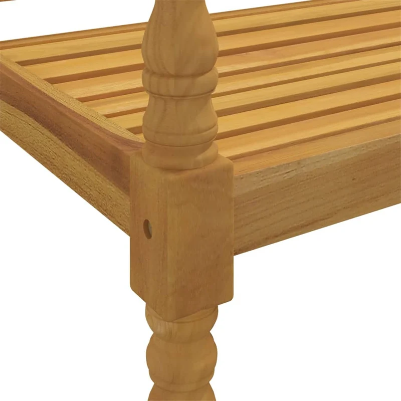 Banc de jardin meuble de patio d'extérieur terrasse avec coussin bleu royal 150 cm bois de teck massif 02_0011060