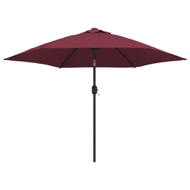 Parasol d'extérieur avec mât métallique 300 cm bordeaux 02_0008270