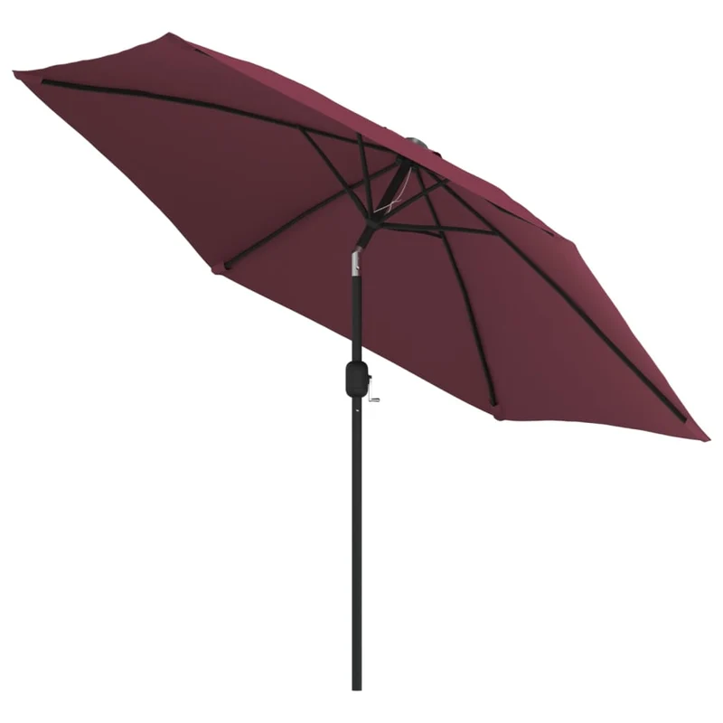 Parasol d'extérieur avec mât métallique 300 cm bordeaux 02_0008270