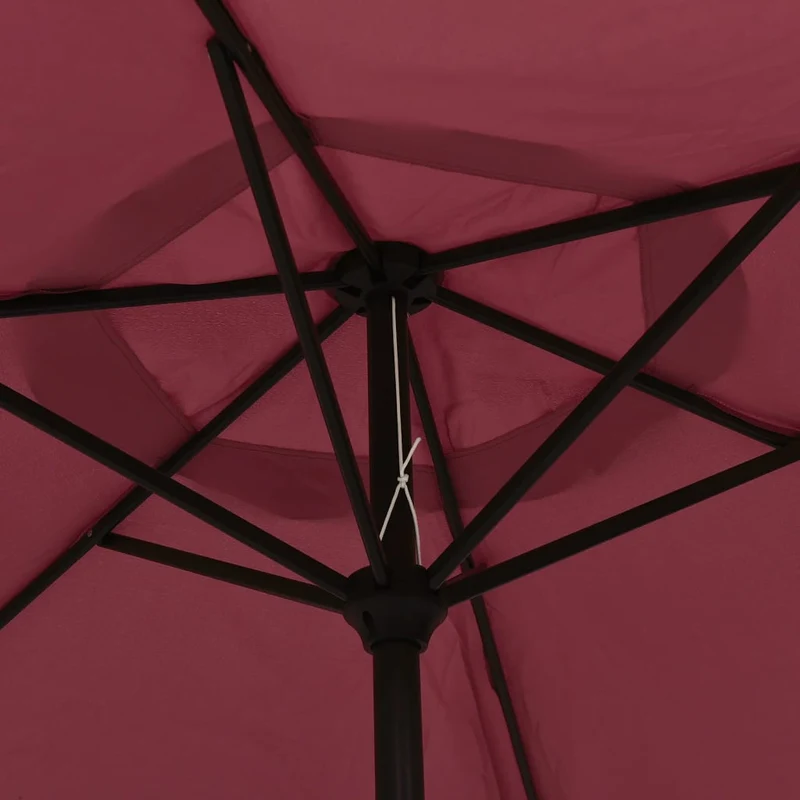 Parasol d'extérieur avec mât métallique 300 cm bordeaux 02_0008270
