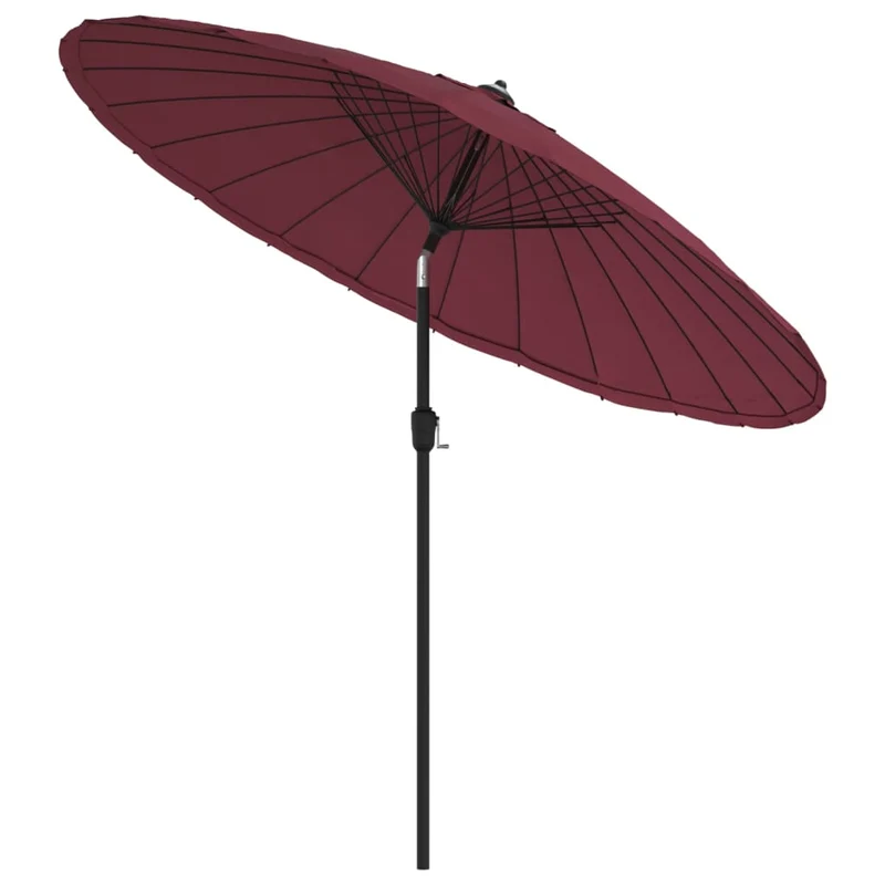 Parasol d'extérieur avec mât en aluminium 270 cm bordeaux 02_0008221
