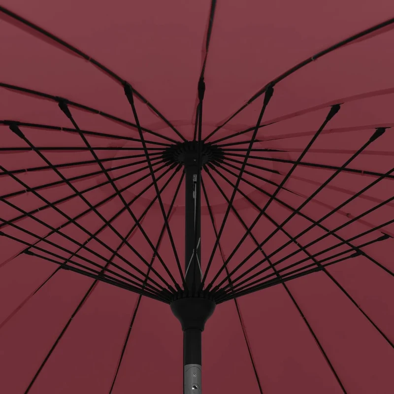 Parasol d'extérieur avec mât en aluminium 270 cm bordeaux 02_0008221