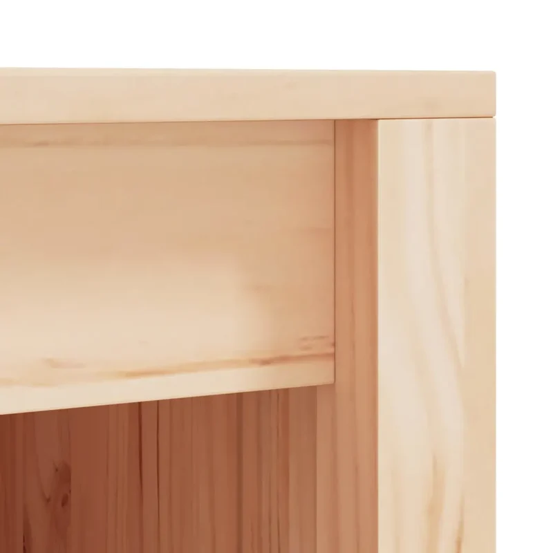 Lot de 3 armoires de cuisine extérieure design rustique 106 x 55 x 92 cm en bois de pin massif 02_0055383