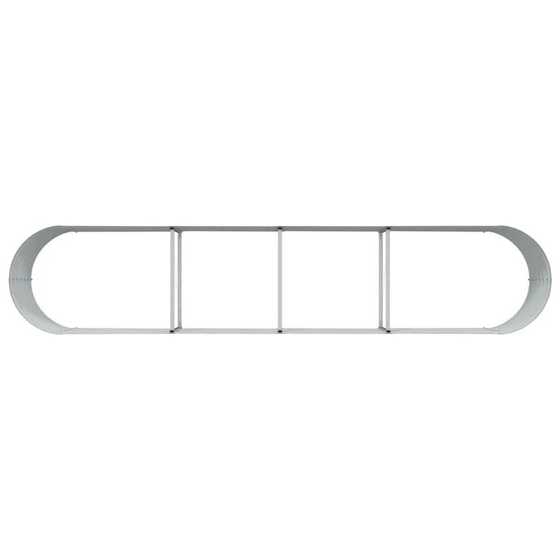 Lit de jardin surélevé moderne 400 x 80 x 44 cm durable ambiance minimaliste en acier marron 02_0058956