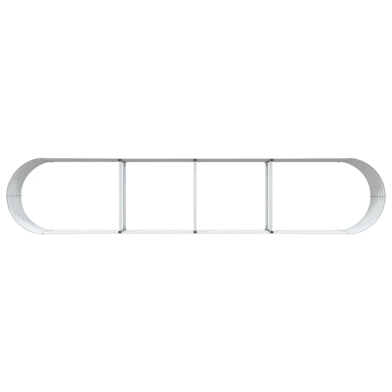 Jardinière surélevée moderne jardin extérieur 400 x 80 x 44 cm esthétique minimaliste durable en acier marron 02_0058917