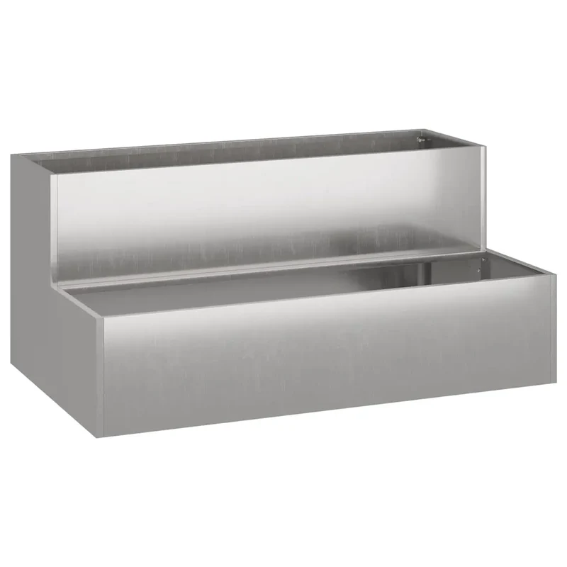 Cache-pot de jardin design moderne pour extérieur 100 x 60 x 45 cm en acier rouillé 02_0052087