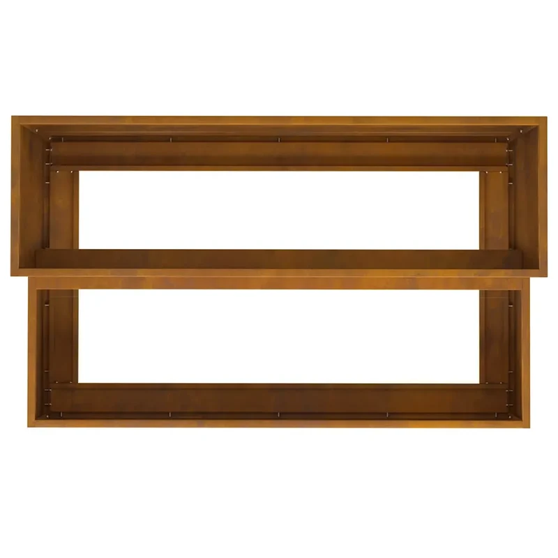 Cache-pot de jardin design moderne pour extérieur 100 x 60 x 45 cm en acier rouillé 02_0052087