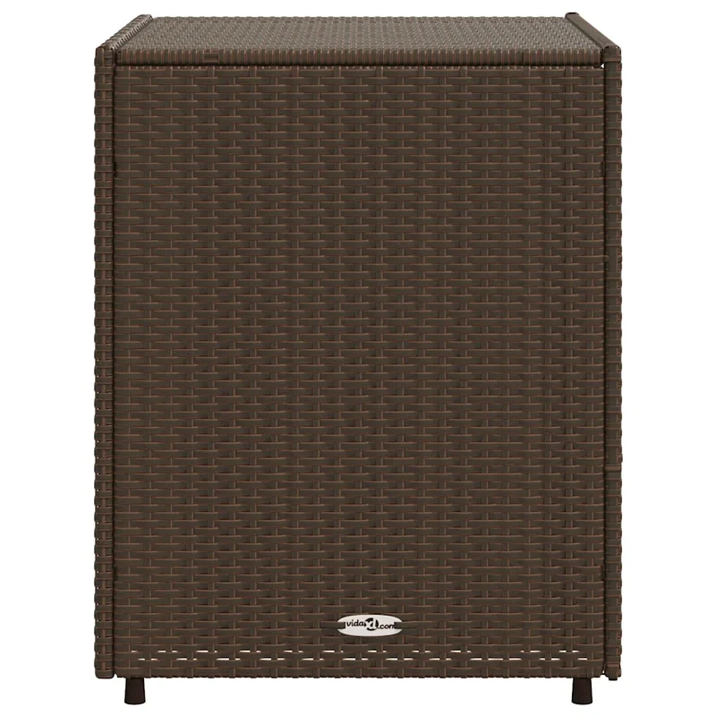 Armoire de rangement de jardin 55 x 59 x 69 cm 3 tiroirs design moderne en résine tressée marron 02_0047429