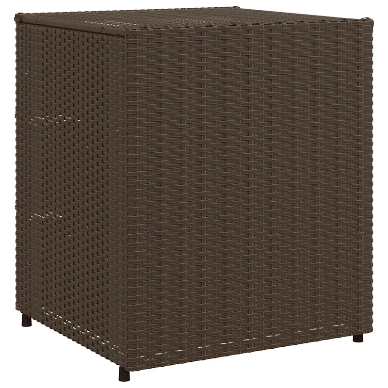 Armoire de rangement de jardin 55 x 59 x 69 cm 3 tiroirs design moderne en résine tressée marron 02_0047429