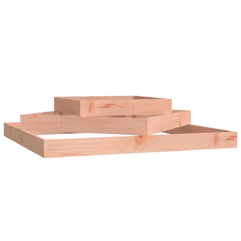 Jardinière 3 niveaux en bois de douglas massif extérieur 112 x 112 x 27 cm décorative jardin design 02_0048488