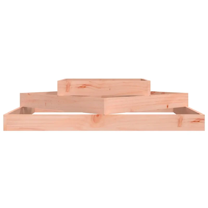 Jardinière 3 niveaux en bois de douglas massif extérieur 112 x 112 x 27 cm décorative jardin design 02_0048488