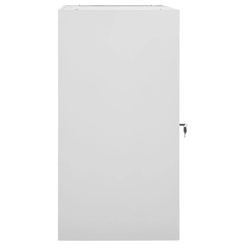 Armoire à selles moderne pour écurie 53 x 53 x 105 cm avec serrure et crochets en acier gris clair 02_0046985