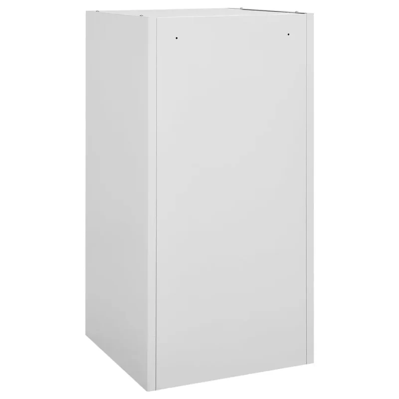 Armoire à selles moderne pour écurie 53 x 53 x 105 cm avec serrure et crochets en acier gris clair 02_0046985