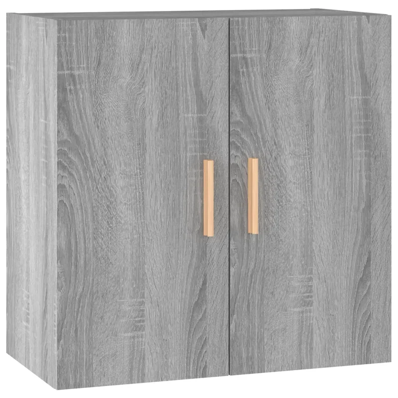 Armoire murale scandinave gain de place 60 x 30 x 60 cm en bois d'ingénierie gris 02_0048341