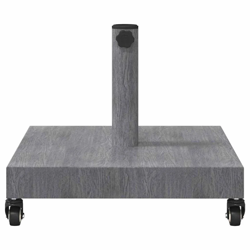 Base de parasol carrée usage extérieur 45 x 45 x 31,5 cm superbe maintien moderne en acier gris foncé 02_0058932