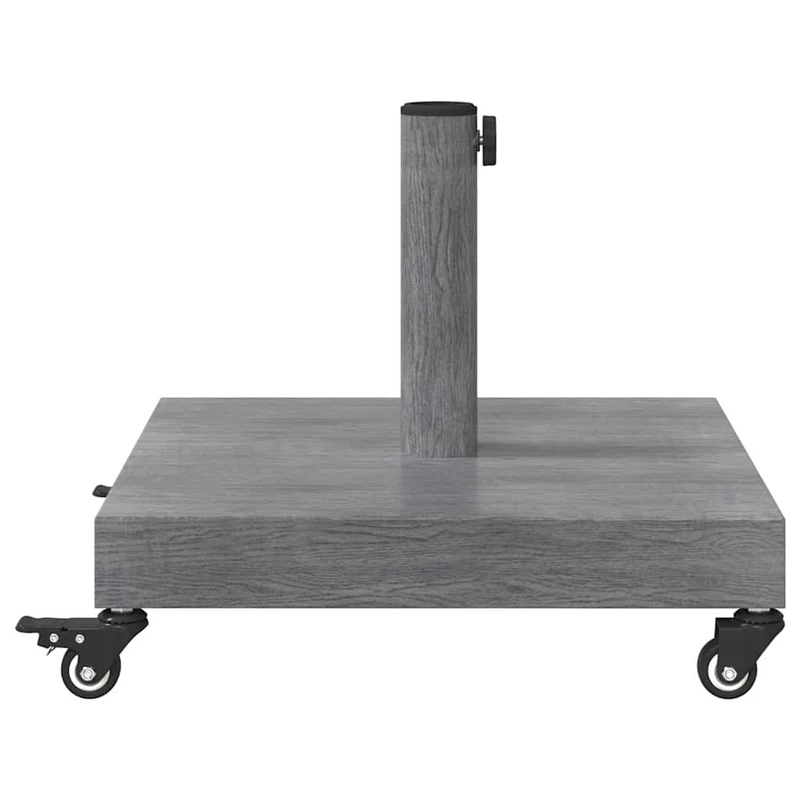 Base de parasol carrée usage extérieur 45 x 45 x 31,5 cm superbe maintien moderne en acier gris foncé 02_0058932