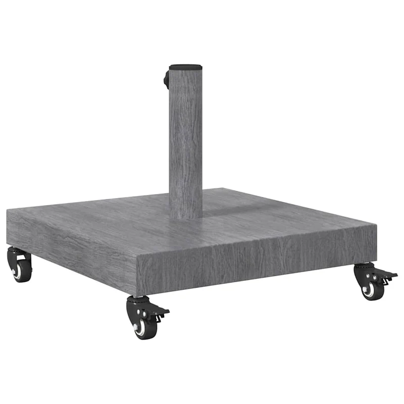 Base de parasol carrée usage extérieur 45 x 45 x 31,5 cm superbe maintien moderne en acier gris foncé 02_0058932