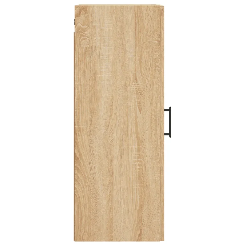 Armoire murale design pratique espace de rangement suspendue 34,5 x 34 x 90 cm en bois d'ingénierie chêne sonoma 02_0048666