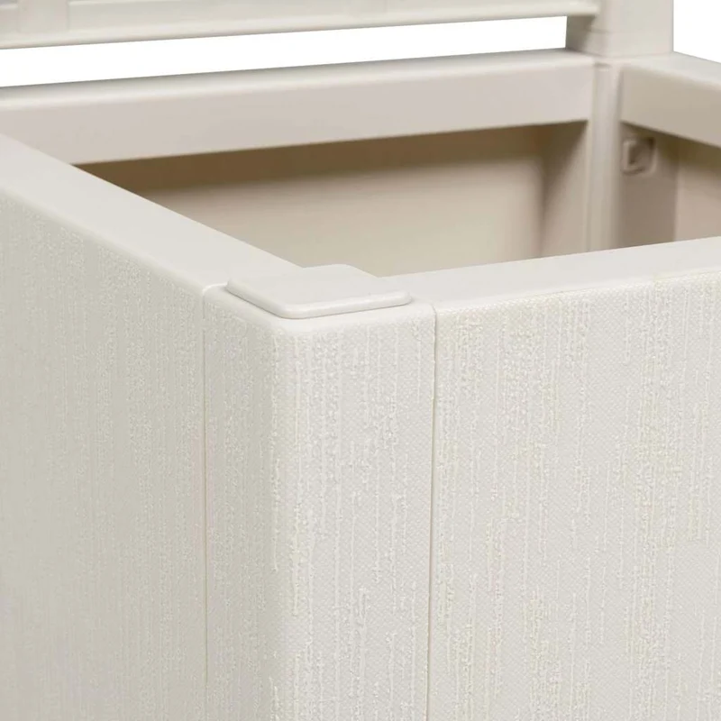 Cache-pot de jardin haut design moderne intérieur extérieur 36 x 36 x 140 cm en polypropylène blanc 02_0058835