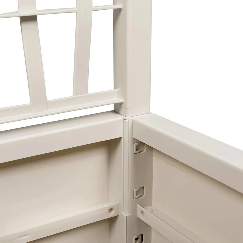 Cache-pot de jardin haut design moderne intérieur extérieur 36 x 36 x 140 cm en polypropylène blanc 02_0058835