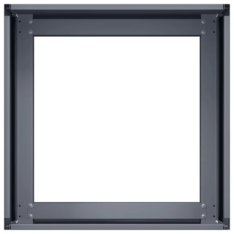 Jardinière design moderne pour jardin balcon 40 x 40 x 30 cm avec fond ouvert stabilité en acier anthracite 02_0051578