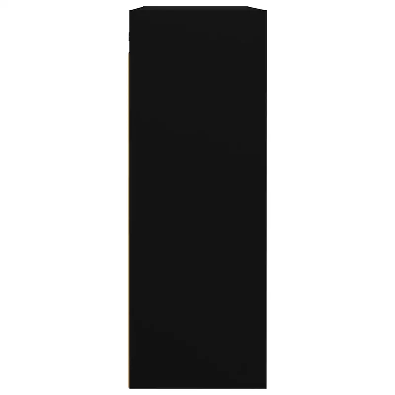 Armoire murale suspendue grand espace rangement optimisation murale 69,5 x 32,5 x 90 cm en bois d'ingénierie noir 02_0048031
