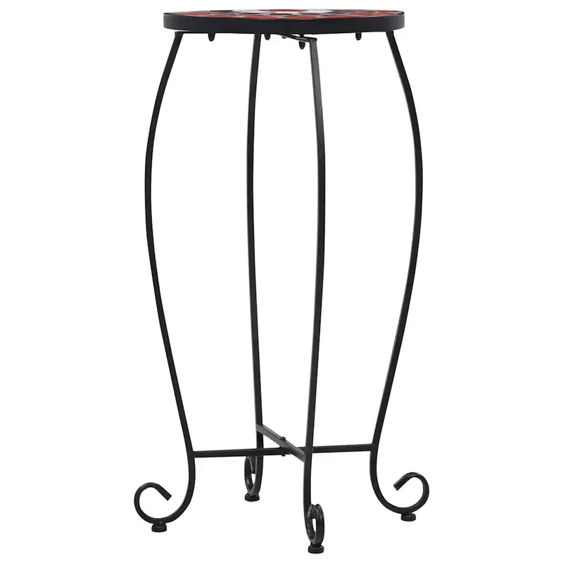 Lot de 3 tables mosaïque solides de jardin 30 x 70 cm 25 x 60 cm 20 x 50 cm en céramique terre cuite 02_0045923