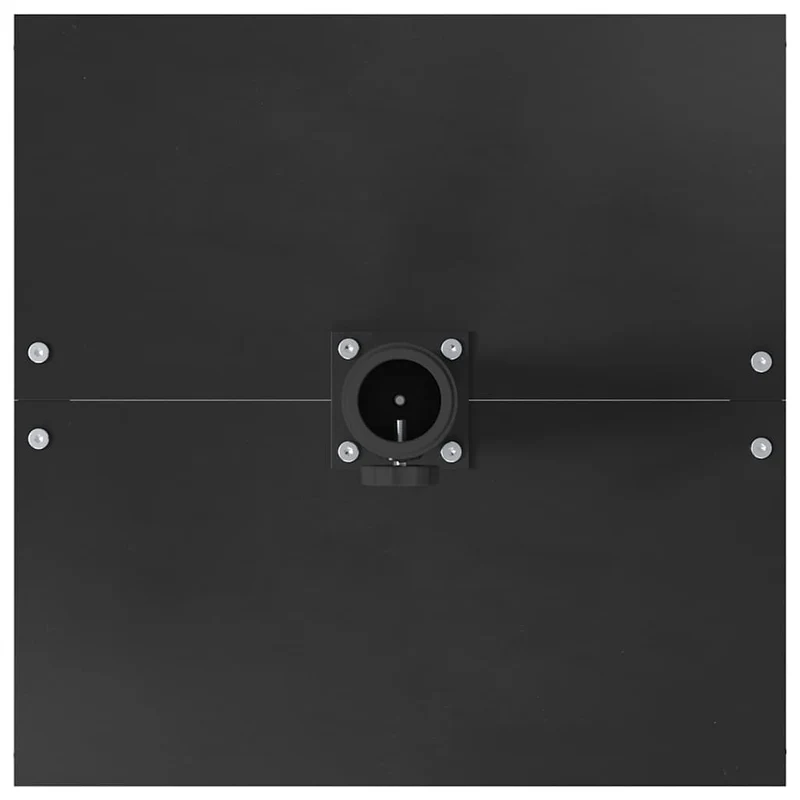 Lot de 1 base de parasol carré pour jardin 45 x 45 x 31 cm robuste et résistante aux UV en acier noir 02_0058923