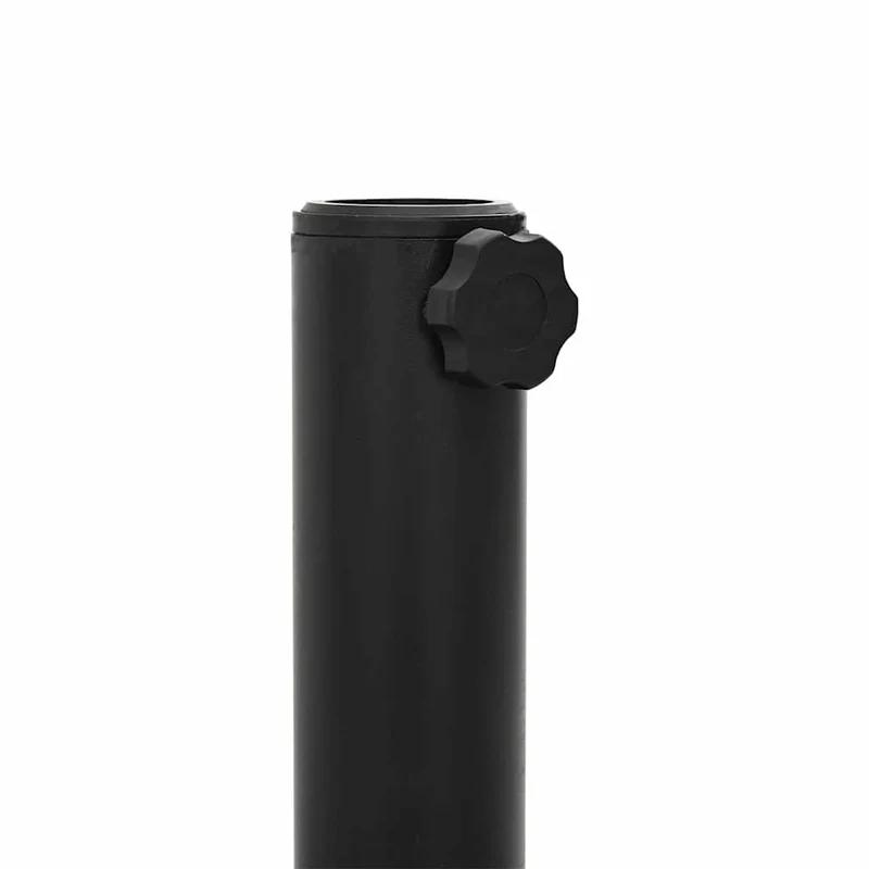 Lot de 1 base de parasol carré pour jardin 45 x 45 x 31 cm robuste et résistante aux UV en acier noir 02_0058923