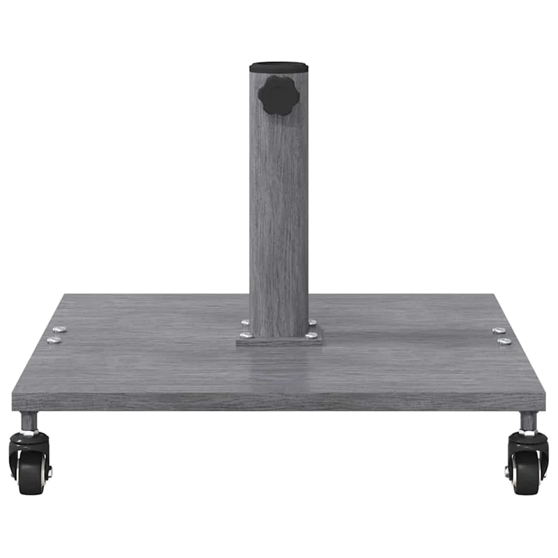 Base de parasol carrée design moderne extérieure 45 x 45 x 31,5 cm en acier gris foncé 02_0058925