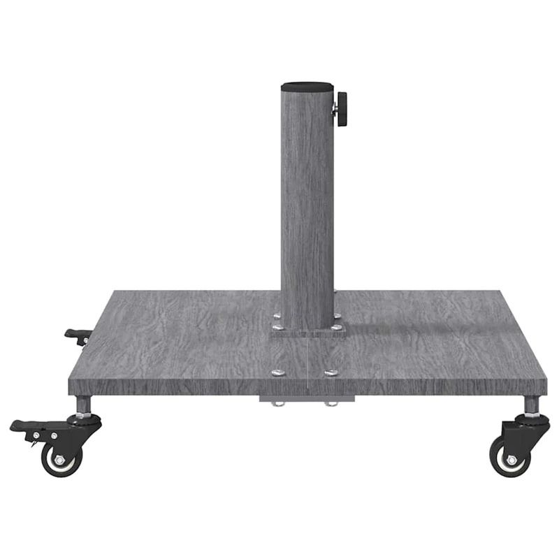 Base de parasol carrée design moderne extérieure 45 x 45 x 31,5 cm en acier gris foncé 02_0058925
