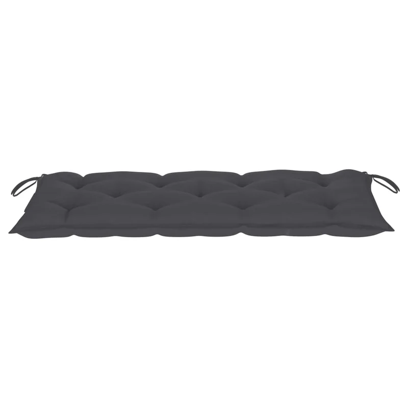 Banc de jardin meuble de patio d'extérieur terrasse avec coussin 120 cm bois d'acacia massif 02_0011368