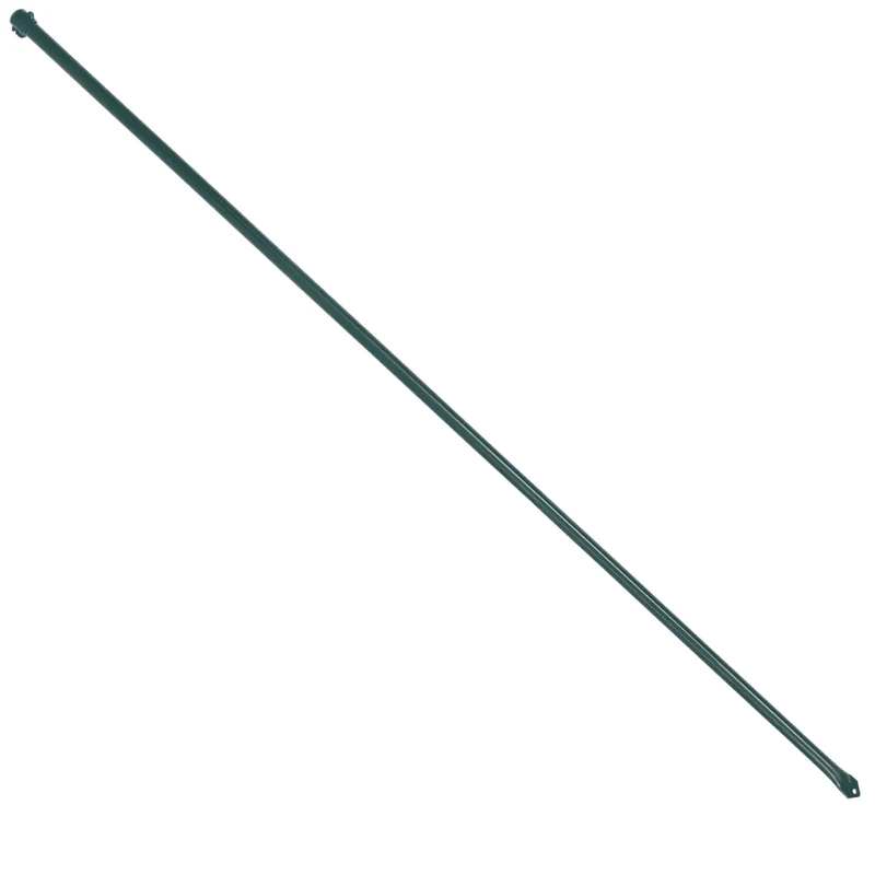 Lot de 10 poteaux de jardin 1,5 m anti-rouille hydrophobe en métal vert 02_0046073