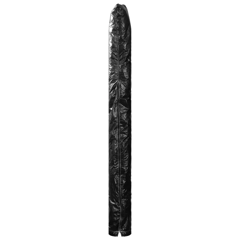 Lot de 2 housses de parasol avec fermeture éclair 175 x 30-35 cm étanches résistantes aux UV jardin en PE noir 02_0055137