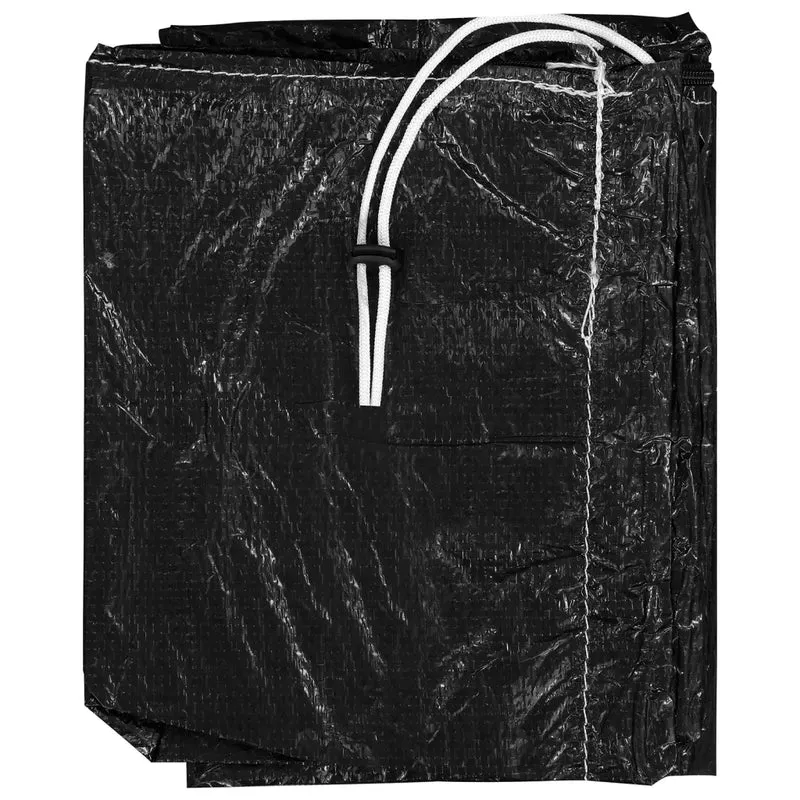 Lot de 2 housses de parasol avec fermeture éclair 175 x 30-35 cm étanches résistantes aux UV jardin en PE noir 02_0055137