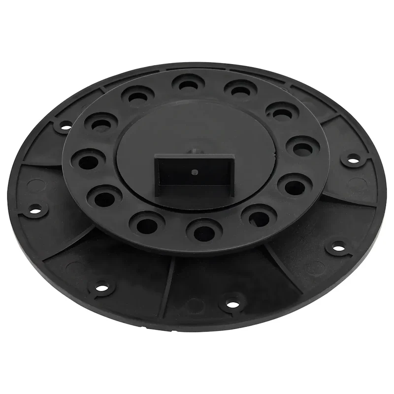 Lot de 10 pieds de terrasse réglables 25-40 mm facile à installer jardin extérieur en polypropylène noir 02_0046079