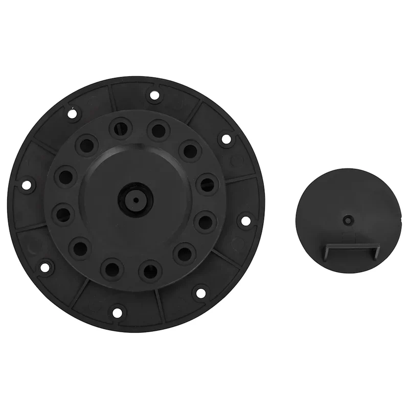 Lot de 10 pieds de terrasse réglables 25-40 mm facile à installer jardin extérieur en polypropylène noir 02_0046079