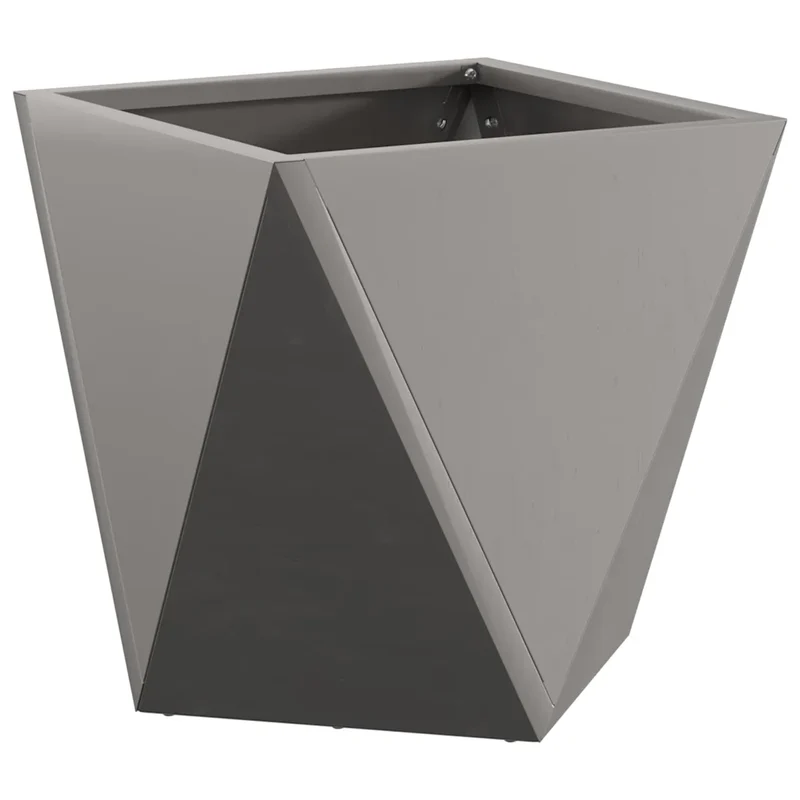 Jardinière en acier résistante aux intempéries pour extérieur 30 x 30 x 30 cm design moderne rouillé 02_0053060