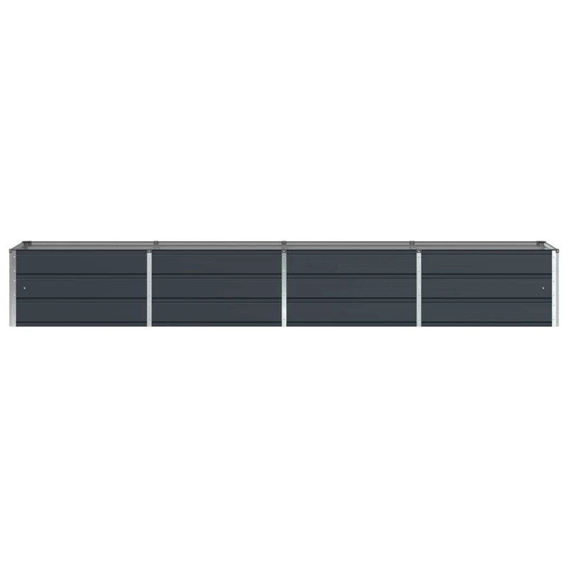 Jardinière moderne design industriel 320 x 80 x 45 cm polyvalente pour intérieur extérieur en acier anthracite 02_0059229