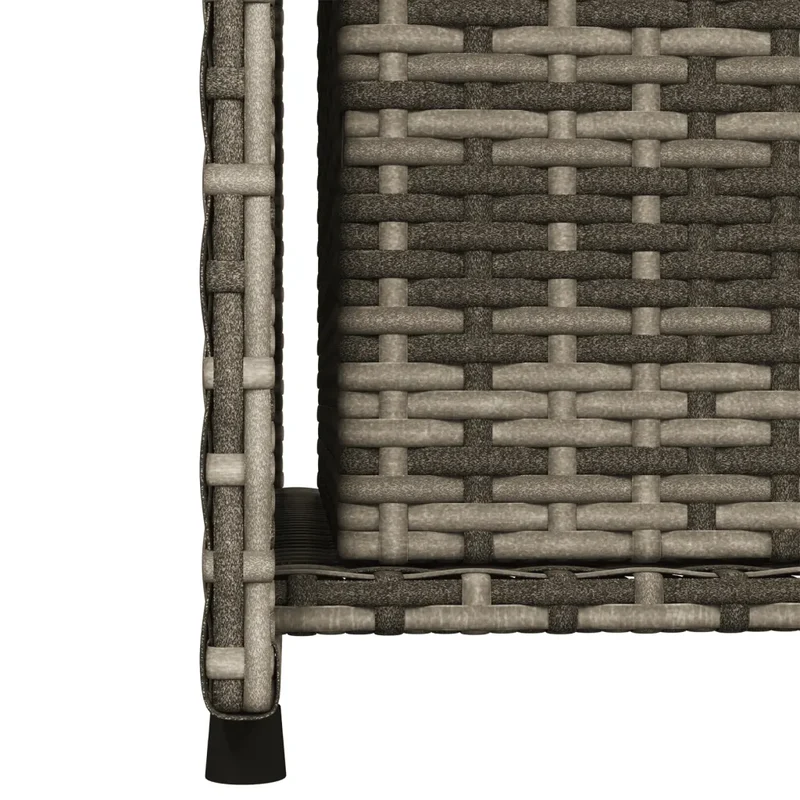 Armoire de rangement extérieur jardin 50 x 55 x 115 cm avec tiroir 2 étagères design moderne en résine tressée gris 02_0047422