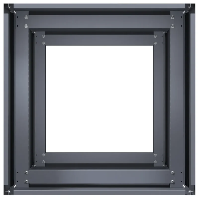 Jardinière moderne 40 x 40 x 80 cm avec fond ouvert stabilité accrue jardin extérieur en acier laminé à froid anthracite 02_0051494