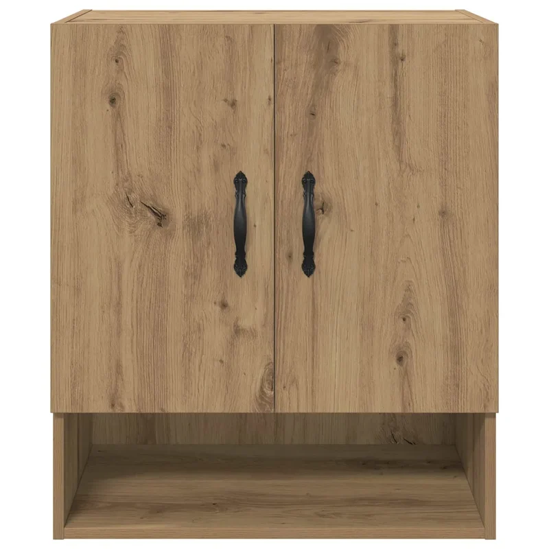Armoire murale moderne 60 x 31 x 70 cm rangement pratique design épuré en bois d'ingénierie chêne artisanal 02_0052486